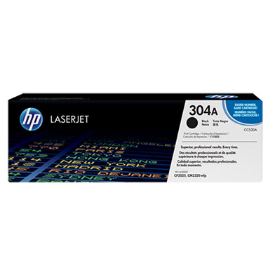 HP CNHPCC530A 304A Black Print Cartridge (3,500 Pages)